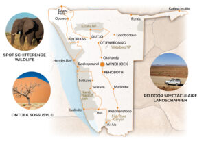 Namibië-Self-Drive-Safari-Reizen-Route-All-Round