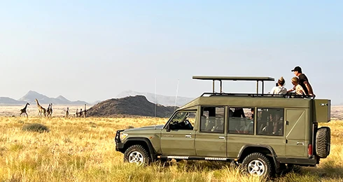 Privé Safari stretched Landcruiser Namibie