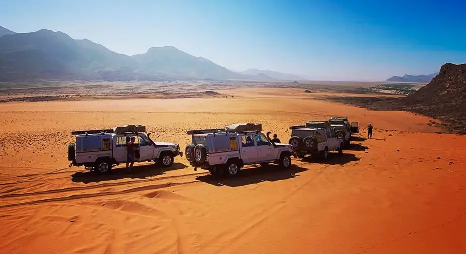 privé safari’s met gids in Namibië Konvooi reizen